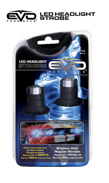 Cipa USA 93195 EVO Formance LED Headlight Strobe; Blue; - Truck Part Superstore