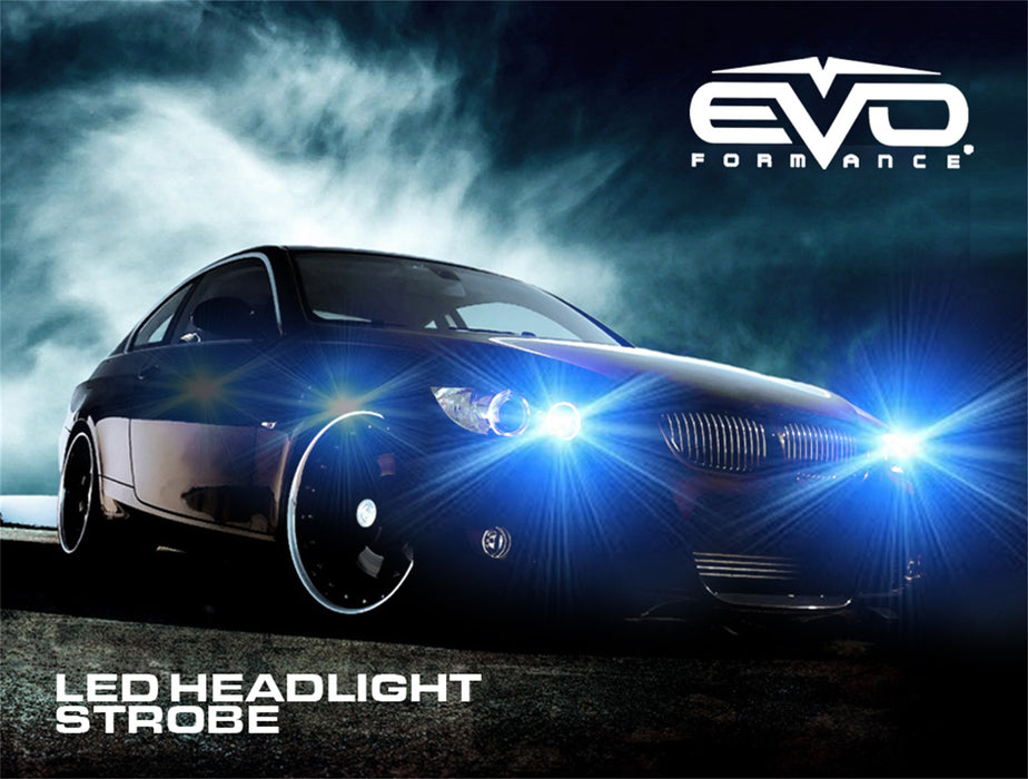 Cipa USA 93195 EVO Formance LED Headlight Strobe; Blue; - Truck Part Superstore