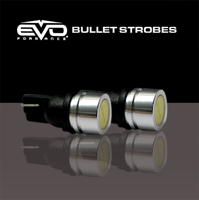 Cipa USA 93196 EVO Formance Bullet Strobe; 1 Watt; T-10; Red/Blue; - Truck Part Superstore