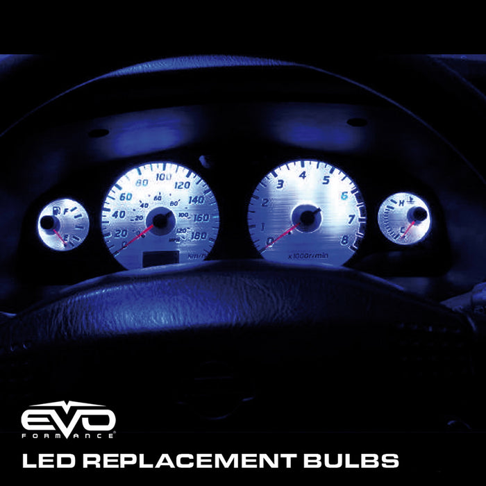 Cipa USA 93253 EVO LED Dashboard T-5 Blue Bulb; 5 pcs.; - Truck Part Superstore