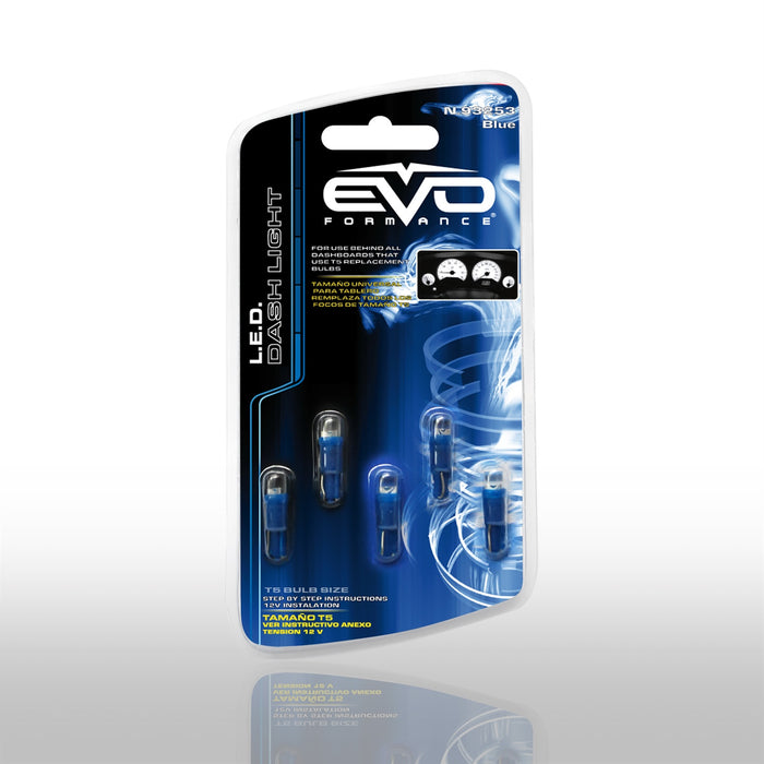 Cipa USA 93253 EVO LED Dashboard T-5 Blue Bulb; 5 pcs.; - Truck Part Superstore