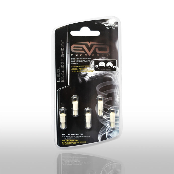 Cipa USA 93256 EVO LED Dashboard T-5 White Bulb; 5 pcs.; - Truck Part Superstore