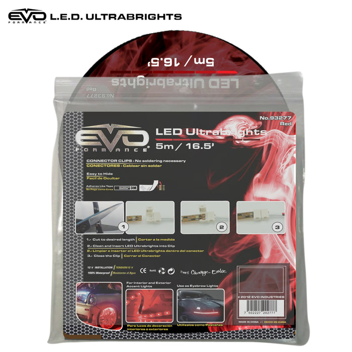 Cipa USA 93277 EVO Formance LED Ultrabrights Universal Light Strip; 5M; Red; - Truck Part Superstore