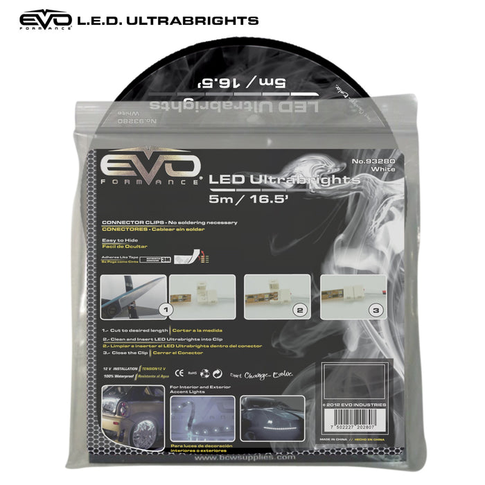 Cipa USA 93280 EVO Formance LED Ultrabrights Universal Light Strip; 5M; White; - Truck Part Superstore