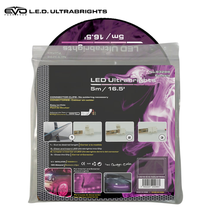 Cipa USA 93288 EVO Formance LED Ultrabrights Universal Light Strip; 5M; Fuchsia; - Truck Part Superstore