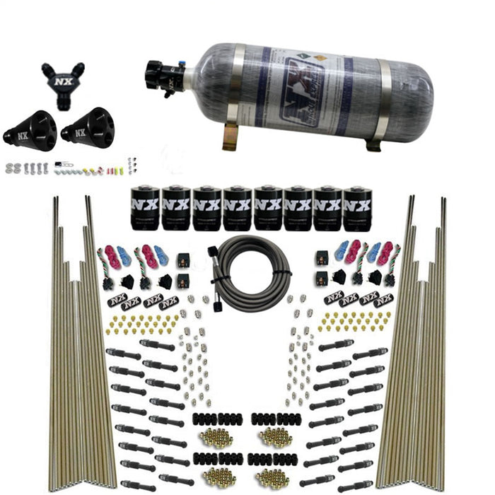 Nitrous Express 93306-12 8 CYL DRY DIRECT PORT; FOUR STAGE; 8 SOLENOIDS; W/COMPOSITE BOTTLE (200-600HP) - Truck Part Superstore