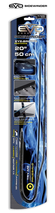 Cipa USA 93308 EVO Formance Sidewinder LED Light Strip; 50cm; Blue; - Truck Part Superstore