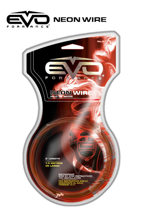 Cipa USA 93311 EVO Formance Neon Wire; Red; 1.5M; - Truck Part Superstore