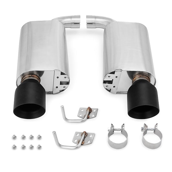 Mishimoto MMEXH-MUS8-15ASBK Street Axleback Exhaust, fits Ford Mustang GT 2015-2017 - Truck Part Superstore