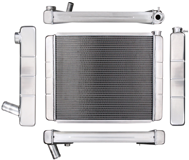 Northern Radiator 204119 Race Pro Radiator - 26 x 19 GM Double Pass With Threaded Inlet Connection - Truck Part Superstore