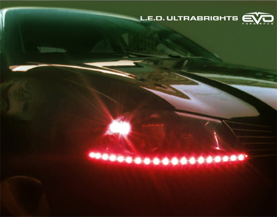 Cipa USA 93511 EVO Formance LED Ultrabrights Universal Light Strip; 4 in.; Red; - Truck Part Superstore