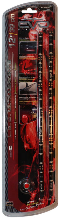 Cipa USA 93551 EVO Formance LED Ultrabrights Universal Light Strip; 12cm; Red; - Truck Part Superstore