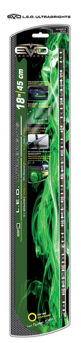 Cipa USA 93572 EVO Formance LED Ultrabrights Universal Light Strip; 18 in.; Green; - Truck Part Superstore