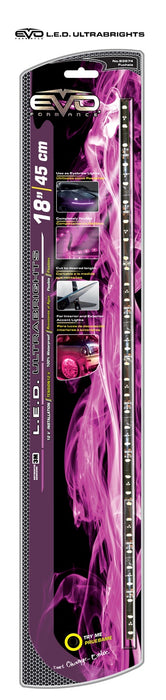 Cipa USA 93574 EVO Formance LED Ultrabrights Universal Light Strip; 18 in.; Fuchsia; - Truck Part Superstore