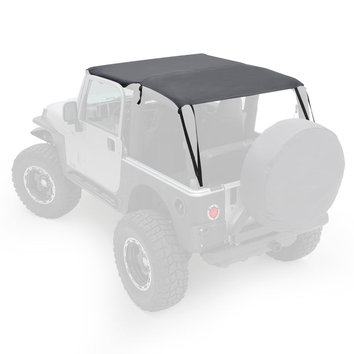 Smittybilt 93615 Extended Soft Top 97-06 Wrangler TJ Black Denim Smittybilt - Truck Part Superstore