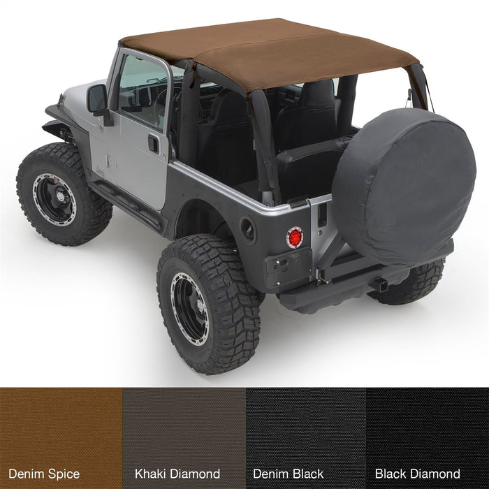 Smittybilt 93617 Extended Soft Top 97-06 Wrangler TJ Spice Smittybilt - Truck Part Superstore