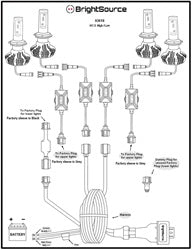 BrightSource 93618 LED Kit; H13; High/Low; 4 Bulbs; 3 Year Warranty; - Truck Part Superstore