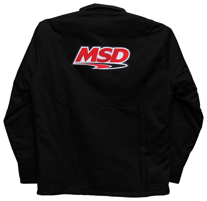MSD 93641 MSD Jacket; MSD Logo Shop Jacket; Black; Medium; - Truck Part Superstore