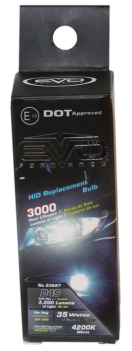 Cipa USA 93687 EVO Formance HID Replacement Bulb; White; D4S; [Available While Supplies Last]; - Truck Part Superstore