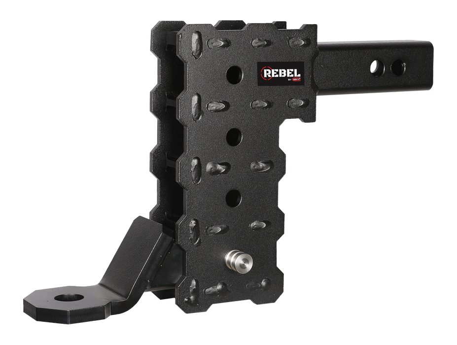 GEN-Y Hitch GH-13014 PHANTOM 2" Hollow Shank 7" Drop .5K TW 5K Hitch & GH-13001 Standard Ball Mount - Truck Part Superstore