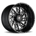 AMERICAN TRUXX AT1905-24481M-76 AT1905 BLADE BLACK/MILLED 24X14 8-165.1 -76mm 125.2mm - Truck Part Superstore