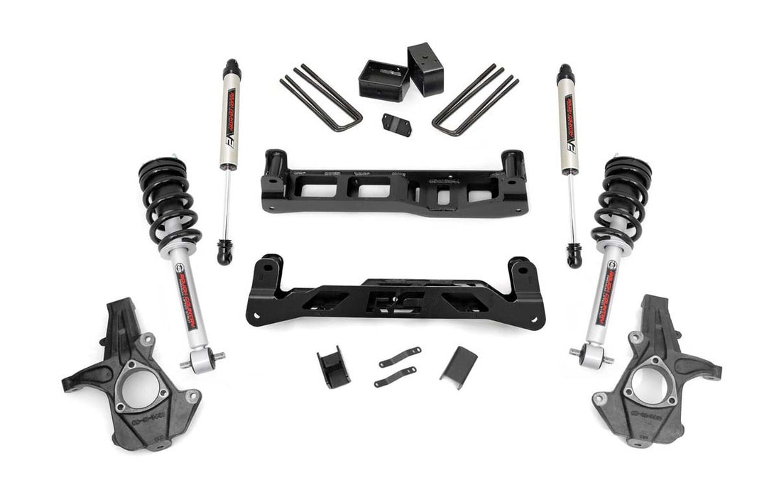 Rough Country 26171 5 Inch Suspension Lift Kit w/V2 Shocks & Struts 07-13 Silverado/Sierra 1500 2WD Rough Country - Truck Part Superstore