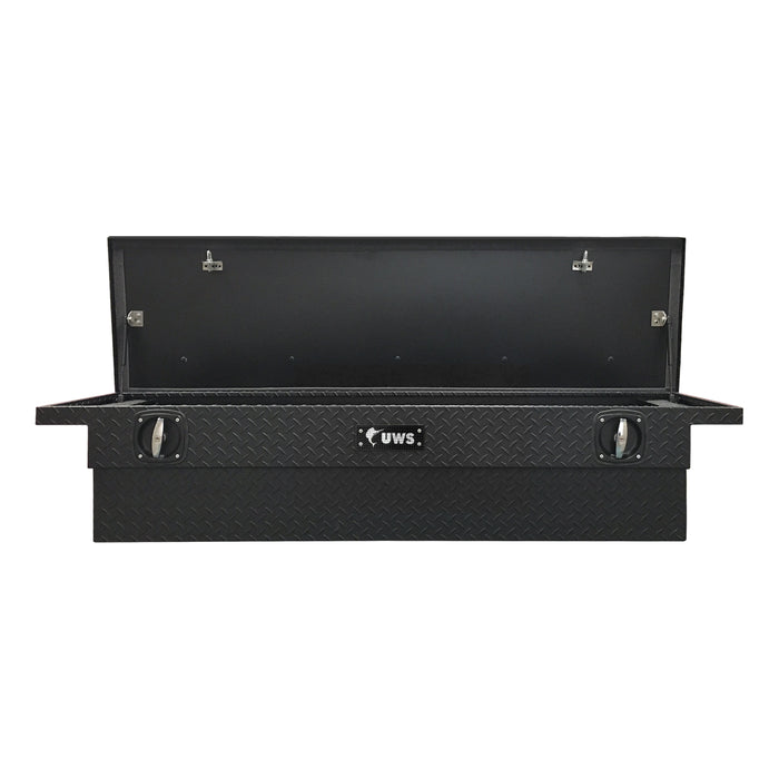 UWS SL-72-LP-MB Matte Black 72in. Secure Lock Truck Tool Box; Low Profile (LTL Shipping Only) - Truck Part Superstore
