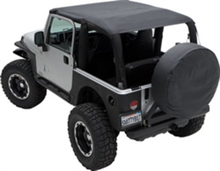Smittybilt 94135 Extended Soft Top 07-09 Wrangler JK 2 DR Black Diamond Smittybilt - Truck Part Superstore