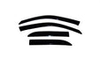 Auto Ventshade (AVS) 94223 Ventvisor® Deflector 4 pc.; Smoke; Outside Mount; - Truck Part Superstore