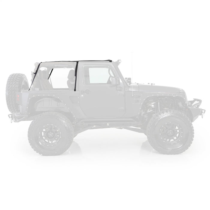 Smittybilt 94235 Extended Soft Top 10-18 Wrangler JK 2 DR Black Diamond Smittybilt - Truck Part Superstore