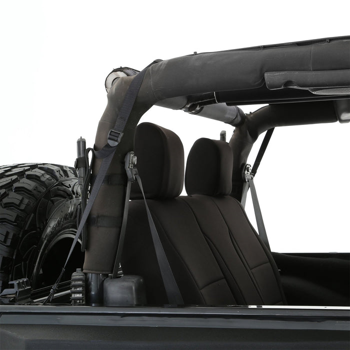 Smittybilt 94235 Extended Soft Top 10-18 Wrangler JK 2 DR Black Diamond Smittybilt - Truck Part Superstore