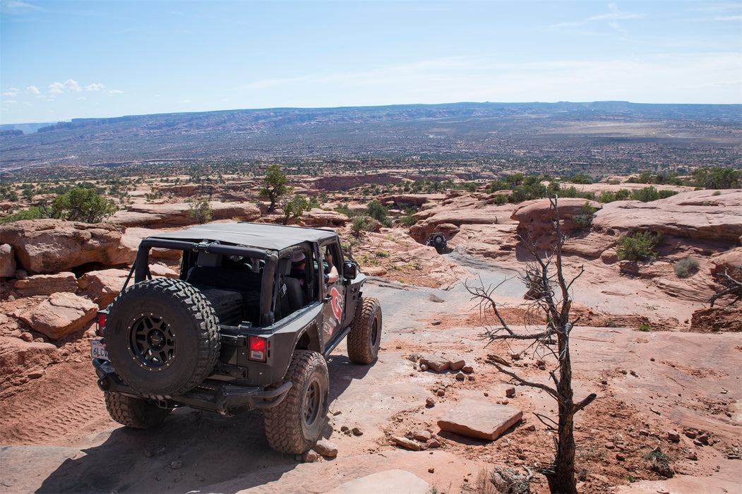 Smittybilt 94235 Extended Soft Top 10-18 Wrangler JK 2 DR Black Diamond Smittybilt - Truck Part Superstore