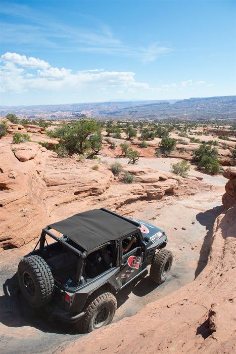 Smittybilt 94235 Extended Soft Top 10-18 Wrangler JK 2 DR Black Diamond Smittybilt - Truck Part Superstore