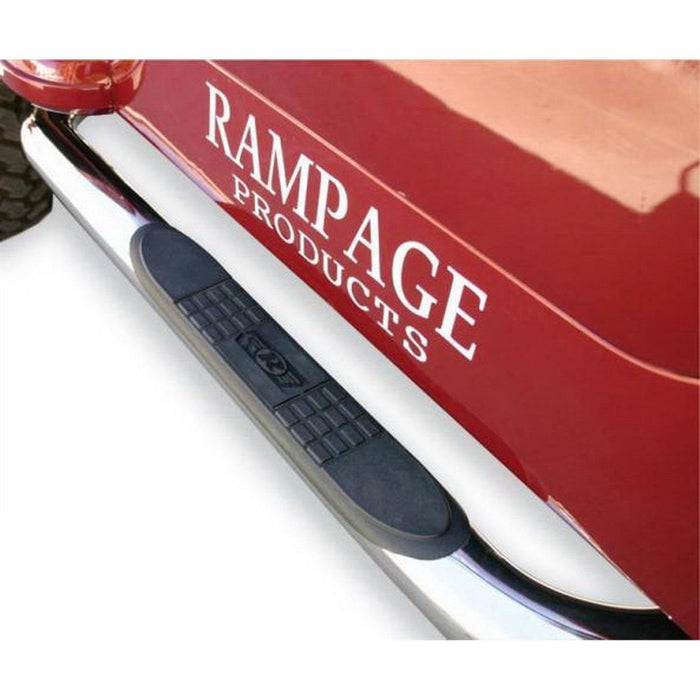 Rampage 9427 Body Side 3 in. Round Step Bar Wheel -To- Wheel - Truck Part Superstore