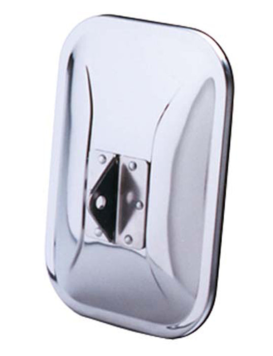 Cipa USA 94500 OE Replacement Mirror Head; Low Mount; 7.5 in.; Stainless Steel; Left Or Right; - Truck Part Superstore
