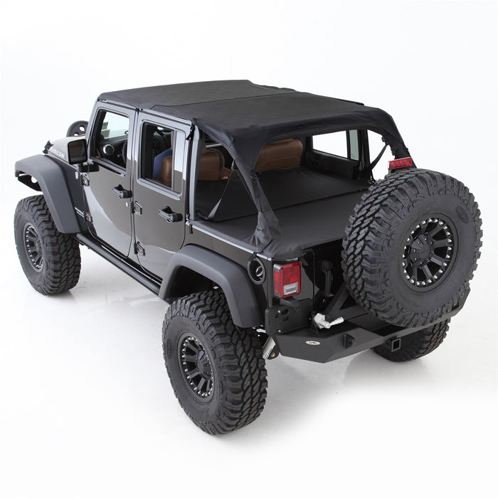 Smittybilt 94535 Extended Soft Top 07-09 Wrangler JK 4 DR Black Diamond Smittybilt - Truck Part Superstore