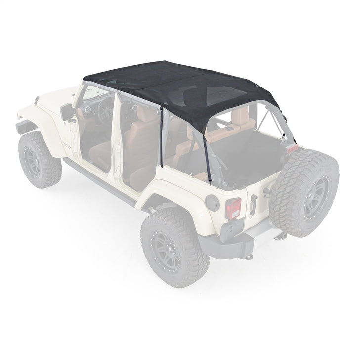 Smittybilt 94600 Mesh Extended Soft Top 10-18 Wrangler JK 4 DR Black Smittlybilt - Truck Part Superstore