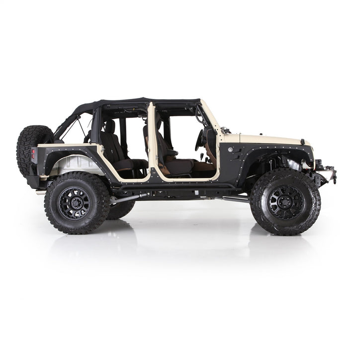 Smittybilt 94600 Mesh Extended Soft Top 10-18 Wrangler JK 4 DR Black Smittlybilt - Truck Part Superstore