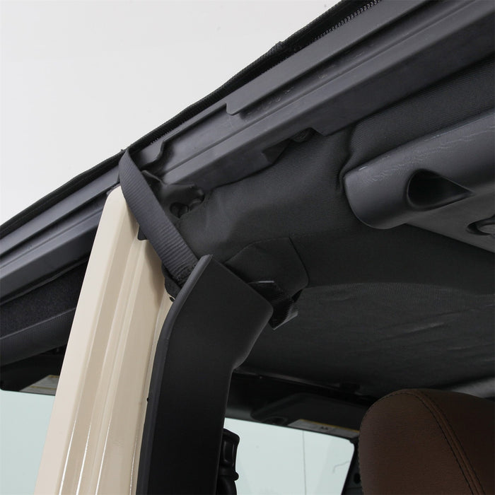 Smittybilt 94600 Mesh Extended Soft Top 10-18 Wrangler JK 4 DR Black Smittlybilt - Truck Part Superstore