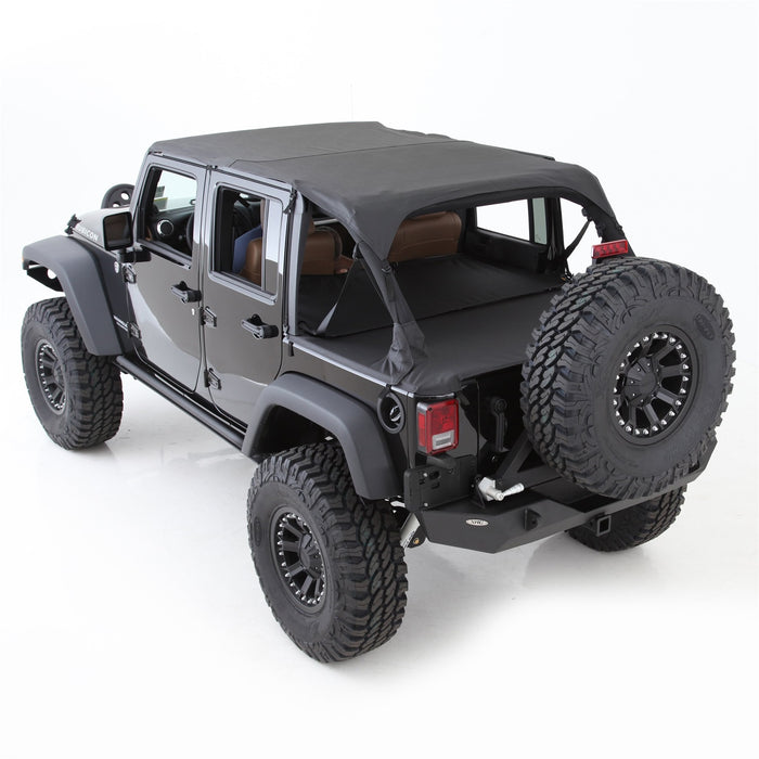 Smittybilt 94635 Extended Soft Top 10-18 Wrangler JK 4 DR Black Diamond Smittybilt - Truck Part Superstore