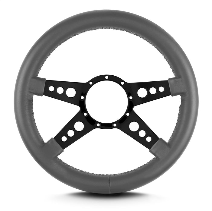 Lokar 94906 Lecarra Mark 9 GT Steering Wheel; Dark Grey; Black Spokes; 14 in. Thick Grip; - Truck Part Superstore