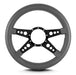 Lokar 94906 Lecarra Mark 9 GT Steering Wheel; Dark Grey; Black Spokes; 14 in. Thick Grip; - Truck Part Superstore