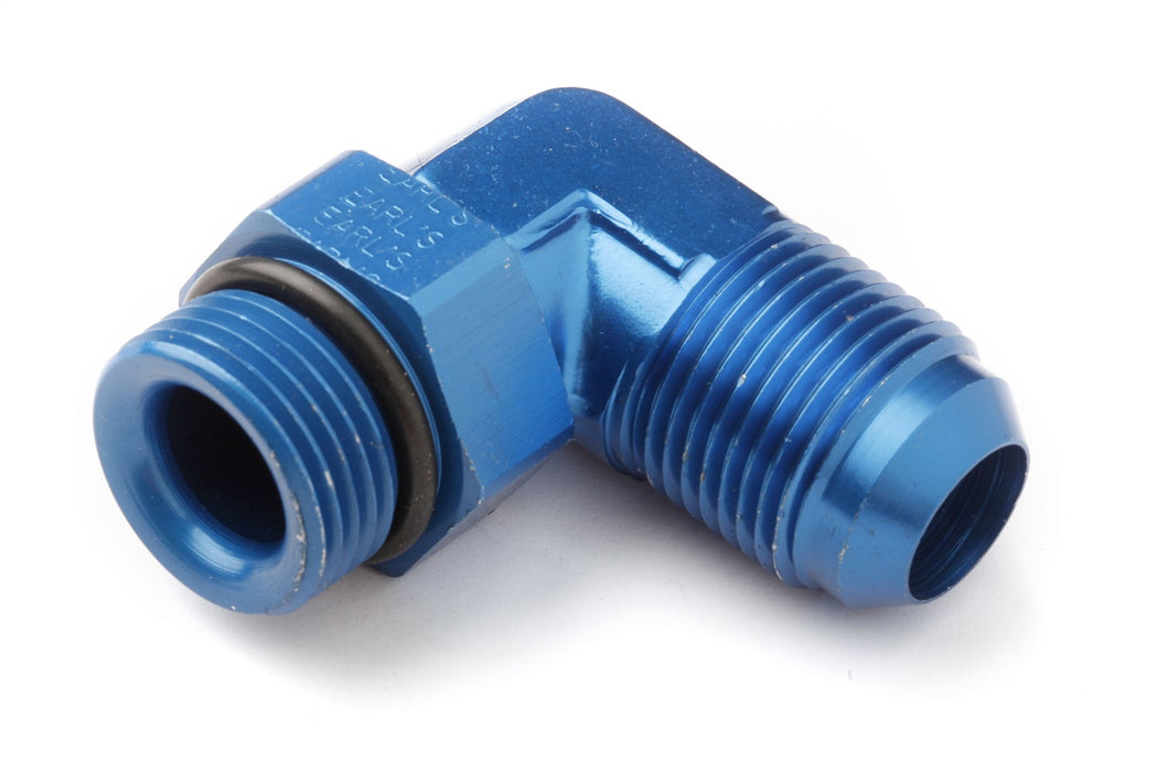 Earl's Performance 949081ERL 90 Deg. Aluminum AN to O-Ring Port Swivel Adapter - Truck Part Superstore
