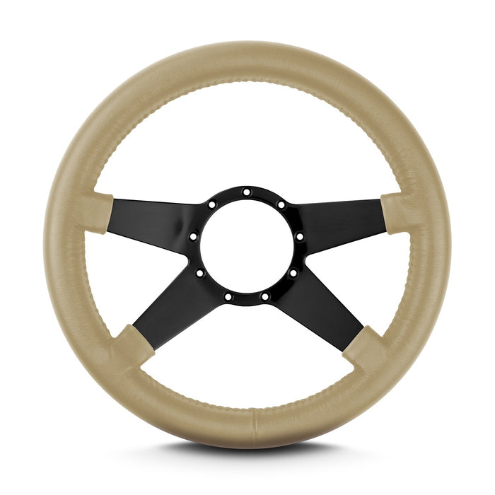 Lokar 95009 Lecarra Mark 9 Standard Steering Wheel; Tan; Black Spokes; 14 in. Thick Grip; - Truck Part Superstore