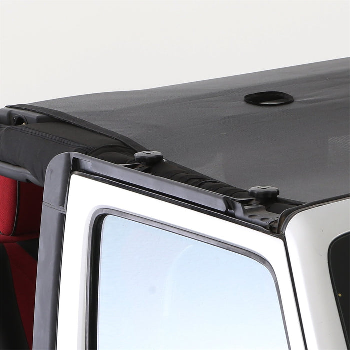 Smittybilt 95100 Cloak Extended Mesh Top 07-18 Wrangler JK 2 DR Black Smittybilt - Truck Part Superstore