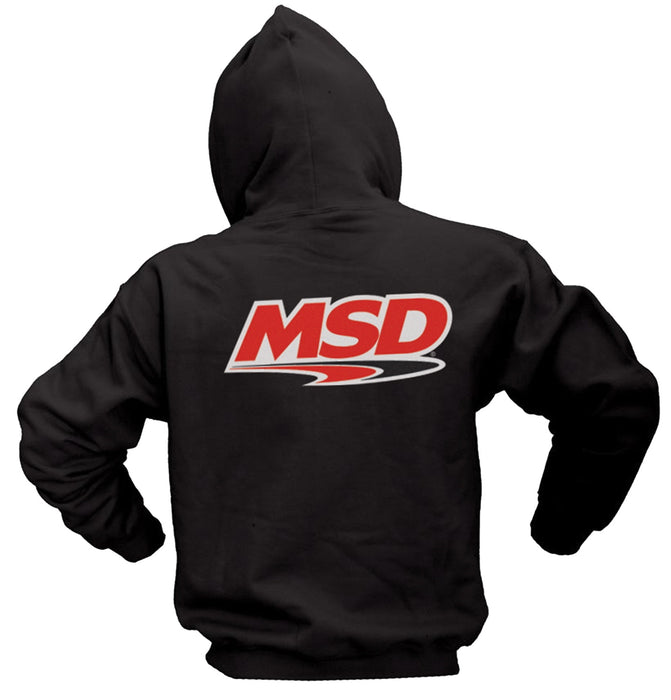 MSD 95110 Pullover Hoodie; MSD Logo Center; 100% Cotton; Black; Small; - Truck Part Superstore