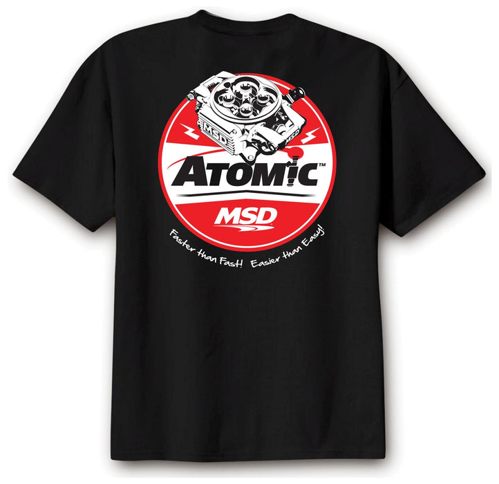 MSD 95115 T-Shirt; MSD Atomic; Black; Power Tour; Medium; - Truck Part Superstore