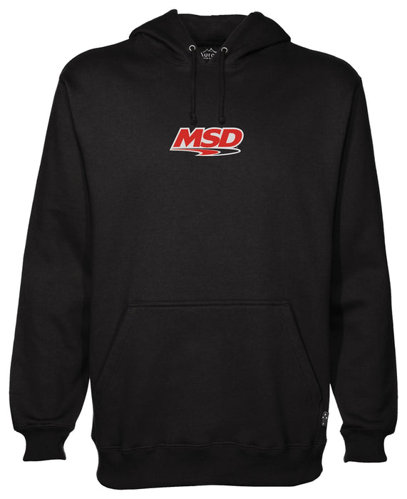 MSD 95119 Pullover Hoodie; MSD Logo Center; 100% Cotton; Black; Medium; - Truck Part Superstore