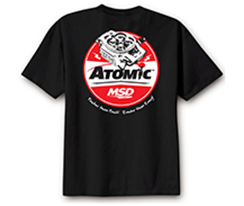 MSD 95125 T-Shirt; MSD Atomic ; Power Tour; Black; Large; - Truck Part Superstore