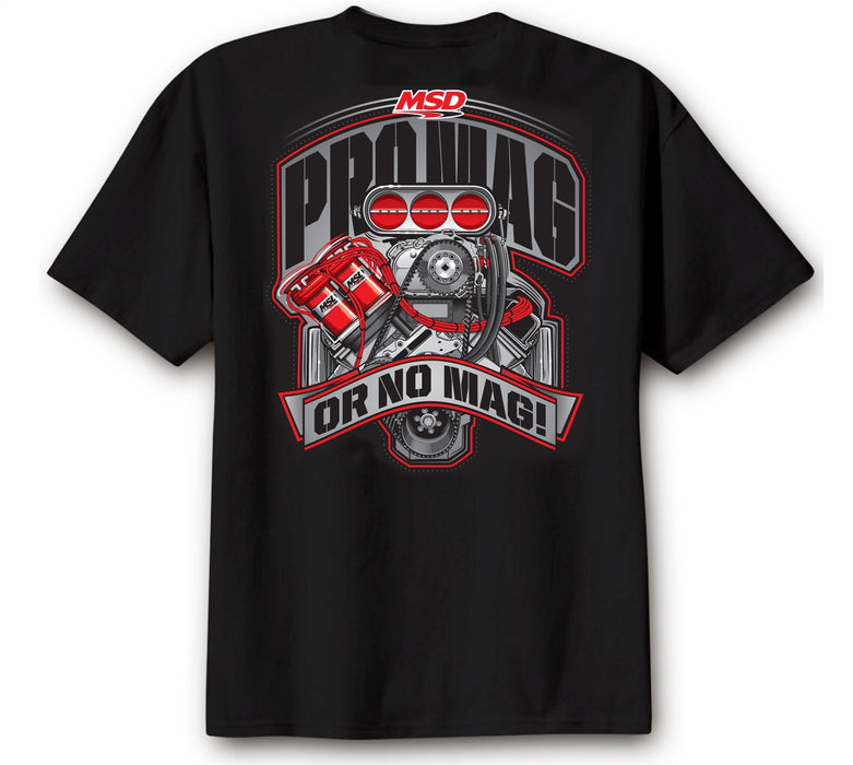 MSD 95127 T-Shirt; MSD Pro Mag; Black; Large; - Truck Part Superstore